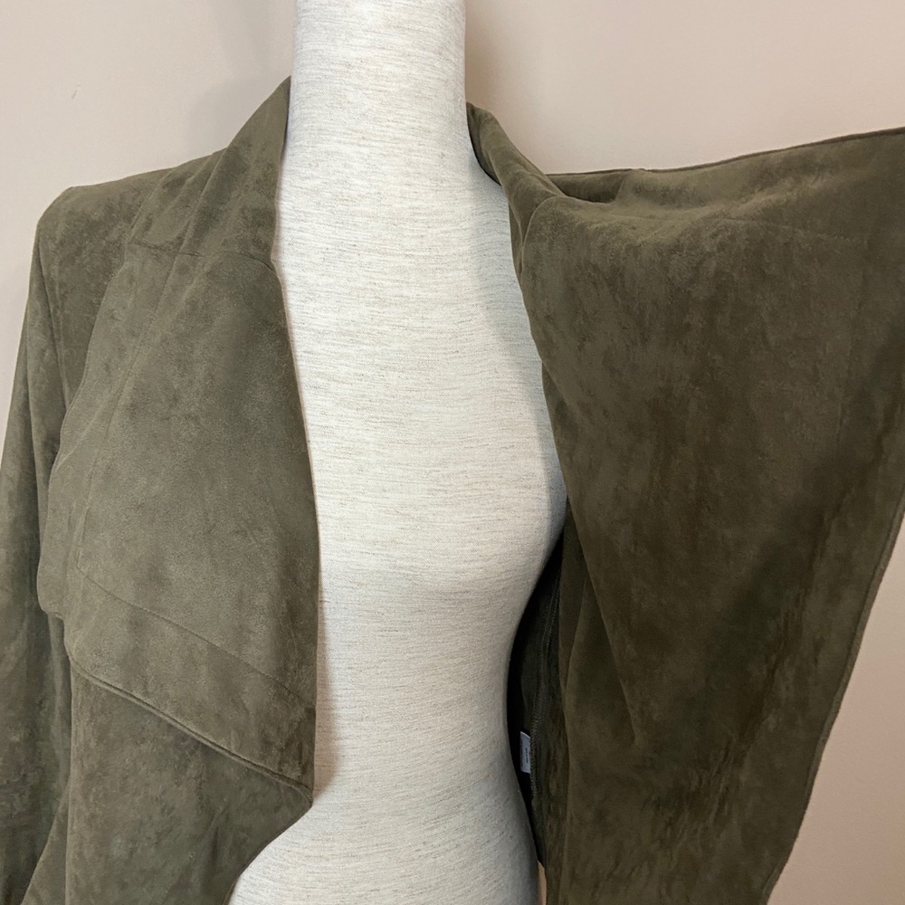 Romeo & Juliet Couture Faux Suede Drape Jacket - Picture 5 of 13